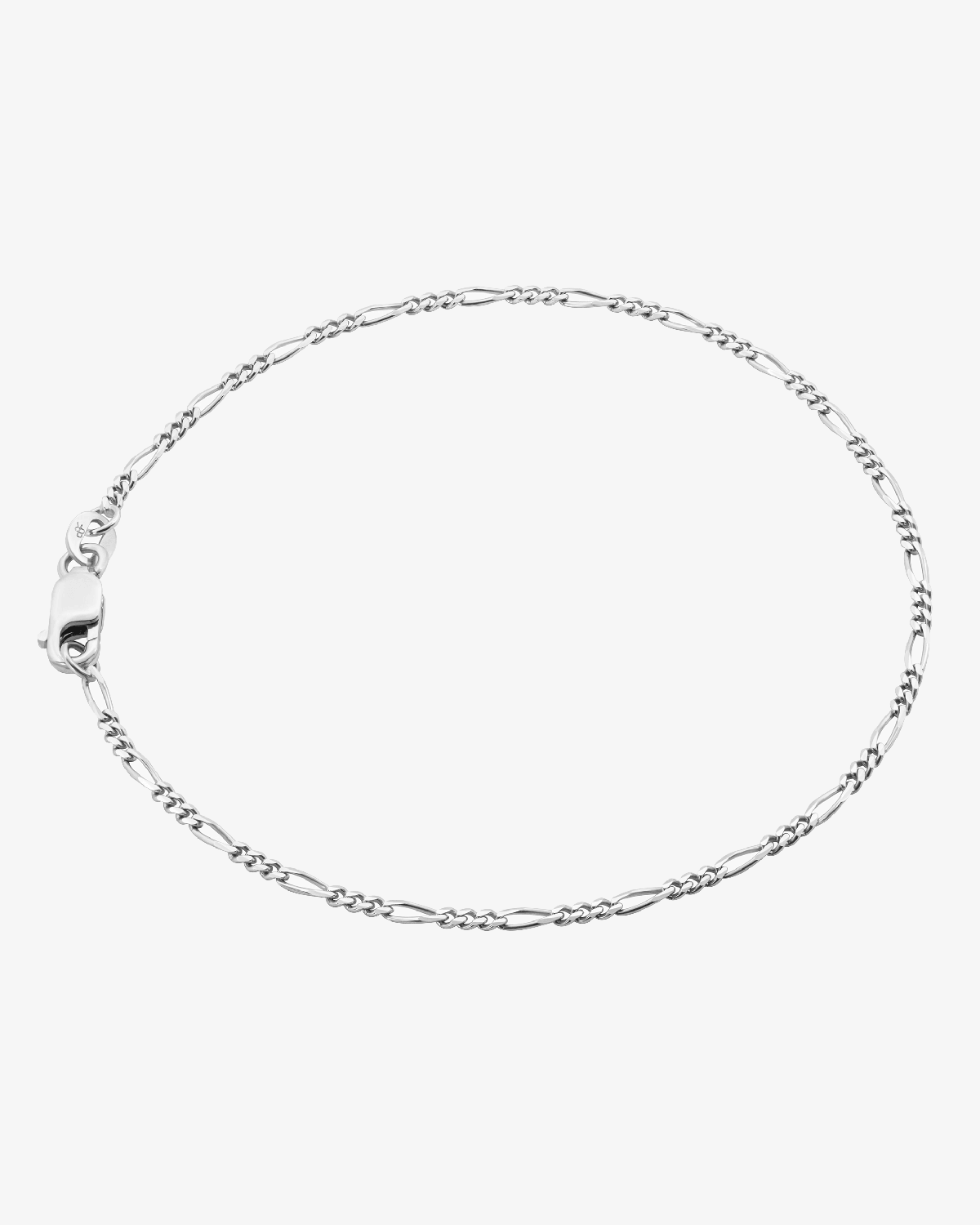 1.8mm Solid Figaro Bracelet