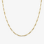 1.8mm Solid Figaro Chain In 14K Yellow Gold