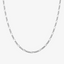 1.8mm Solid Figaro Chain In 14K White Gold