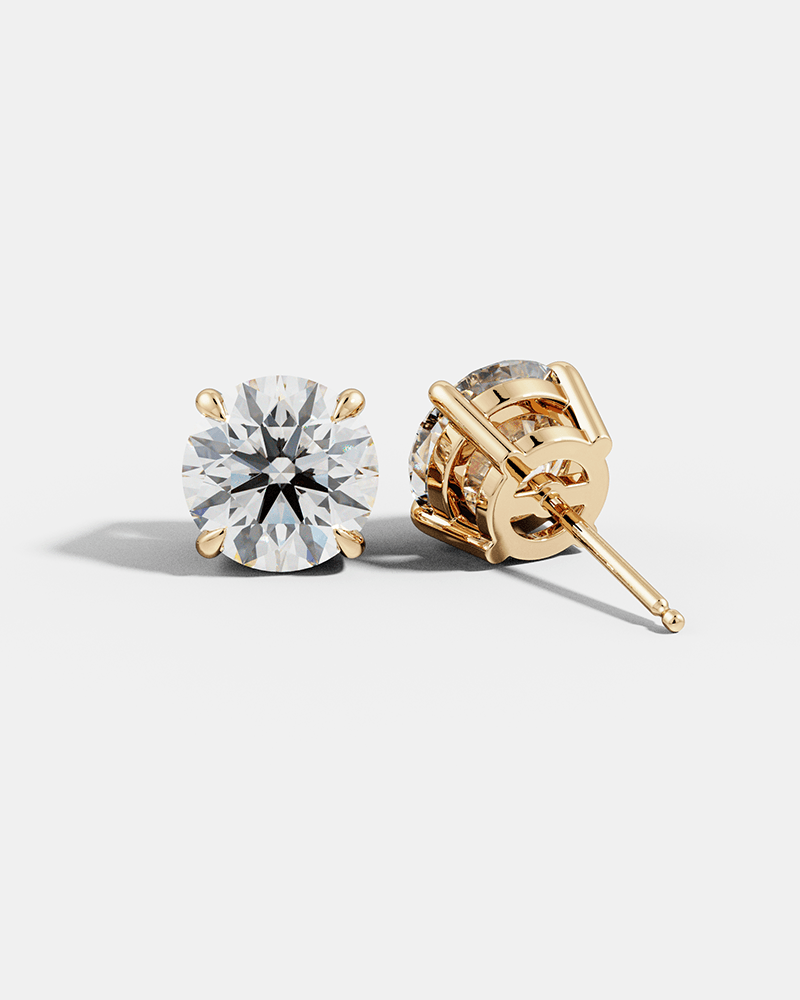 Round Solitaire Studs