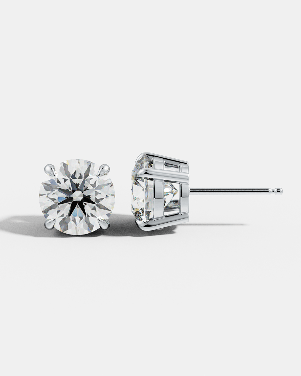 Round Solitaire Studs