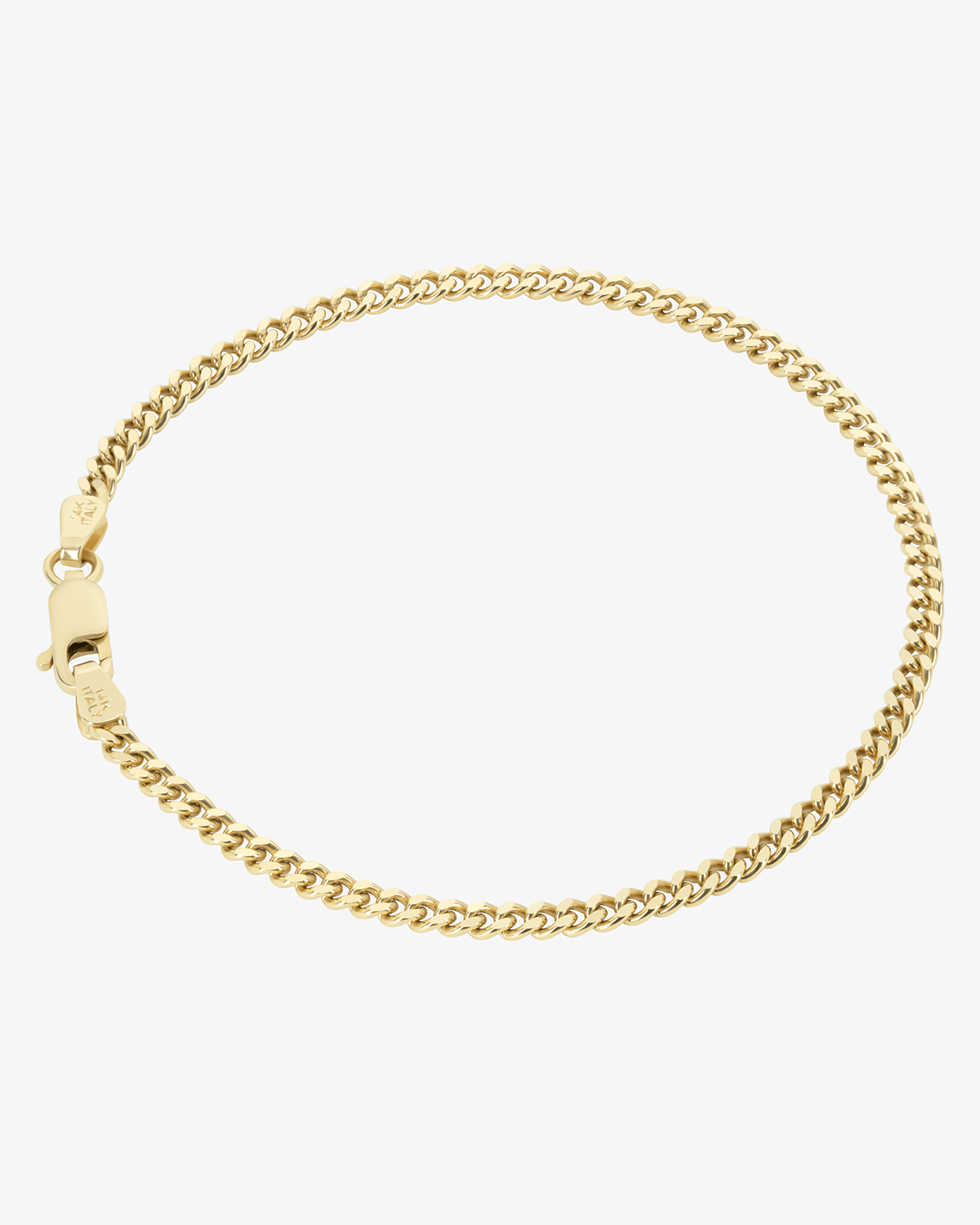 2.65mm Solid Cuban Link Bracelet