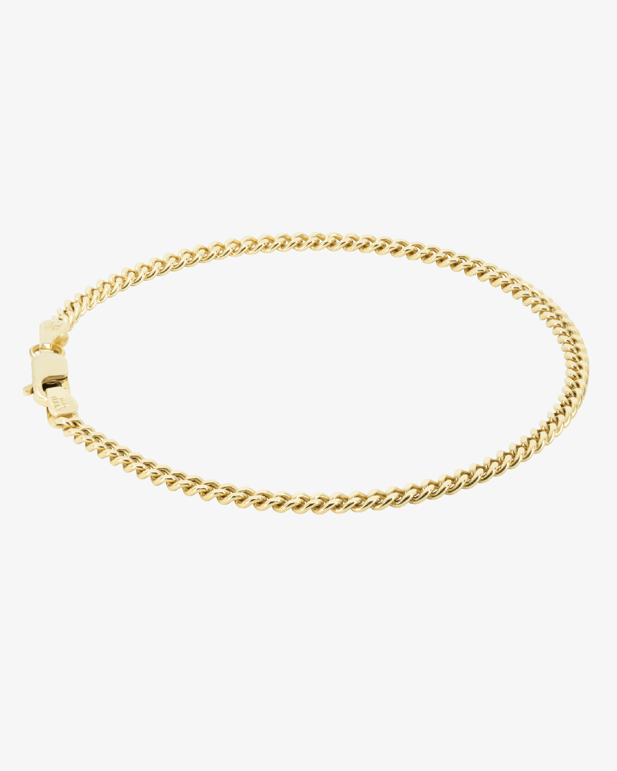 2.65mm Solid Cuban Link Bracelet