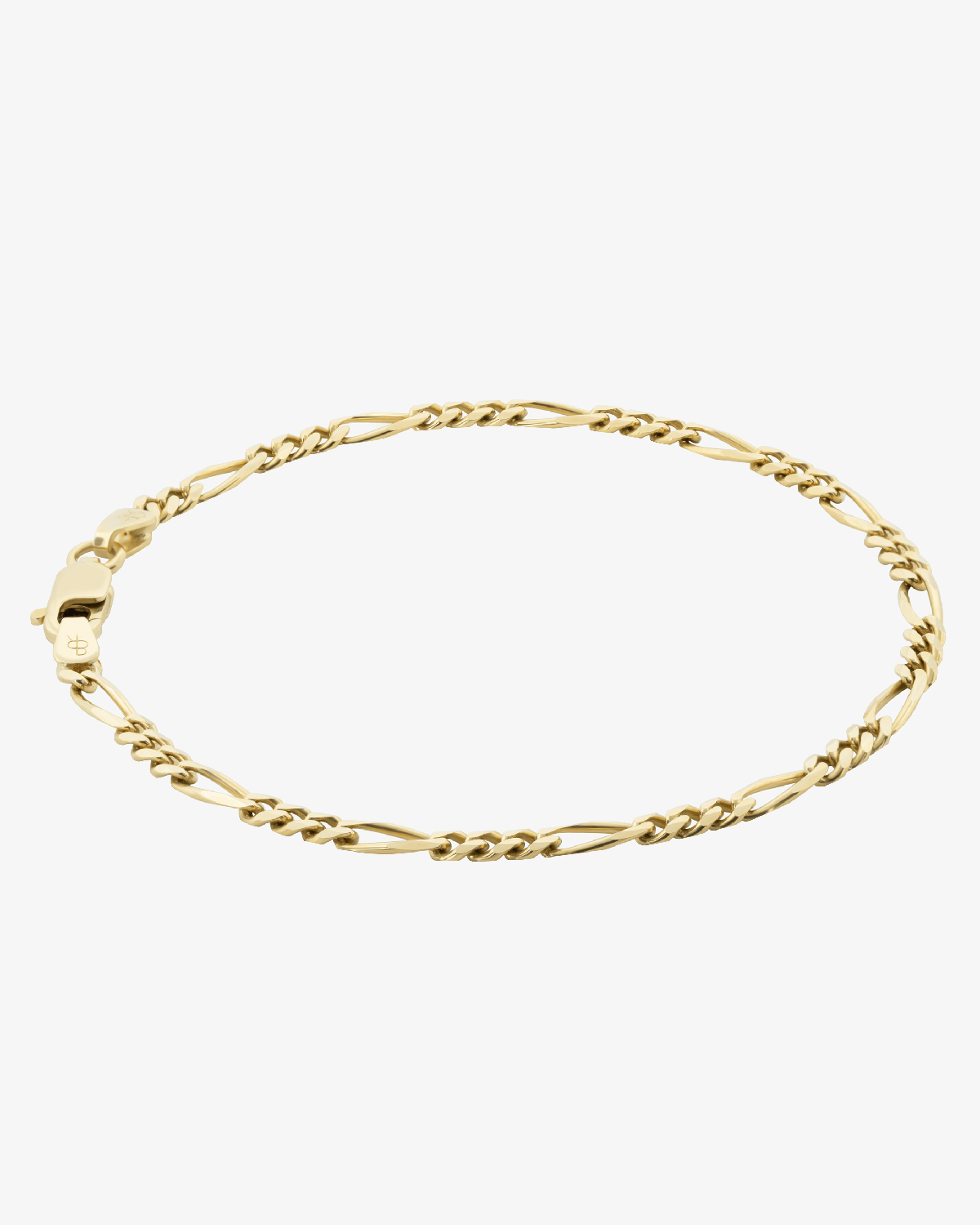 2.9mm Solid Figaro Bracelet