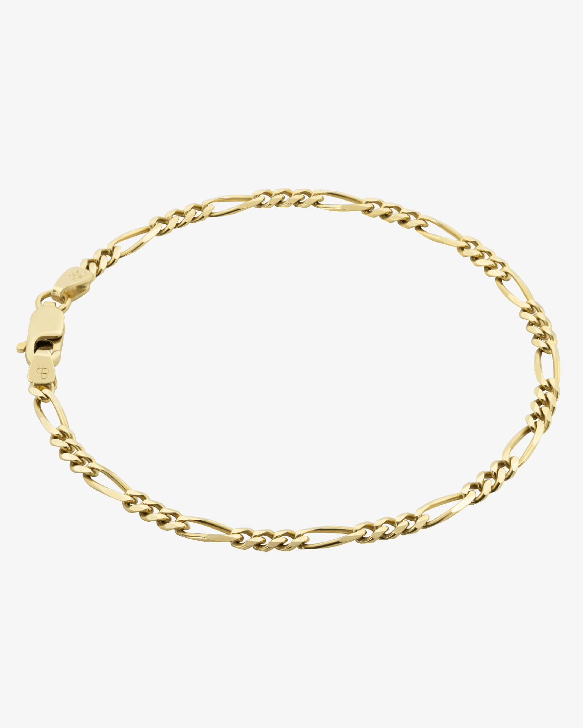 2.9mm Solid Figaro Bracelet