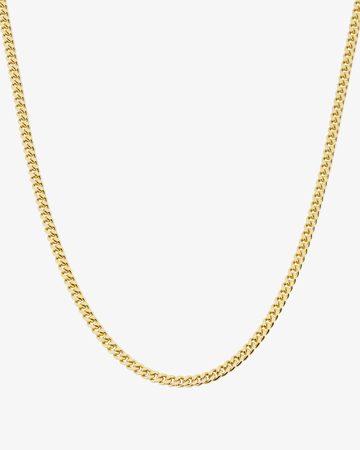 2mm Solid Cuban Link Chain