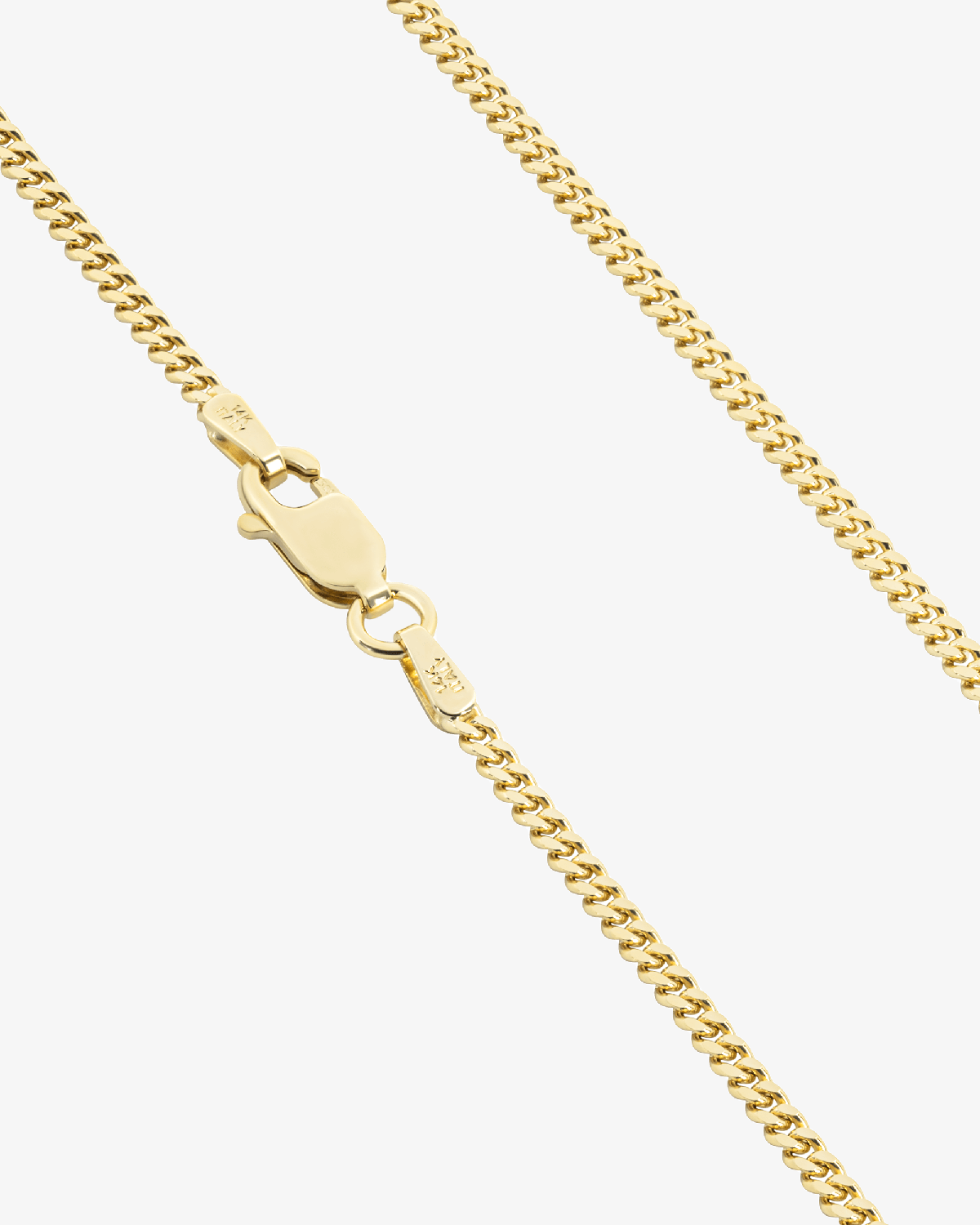 2mm Solid Cuban Link Chain