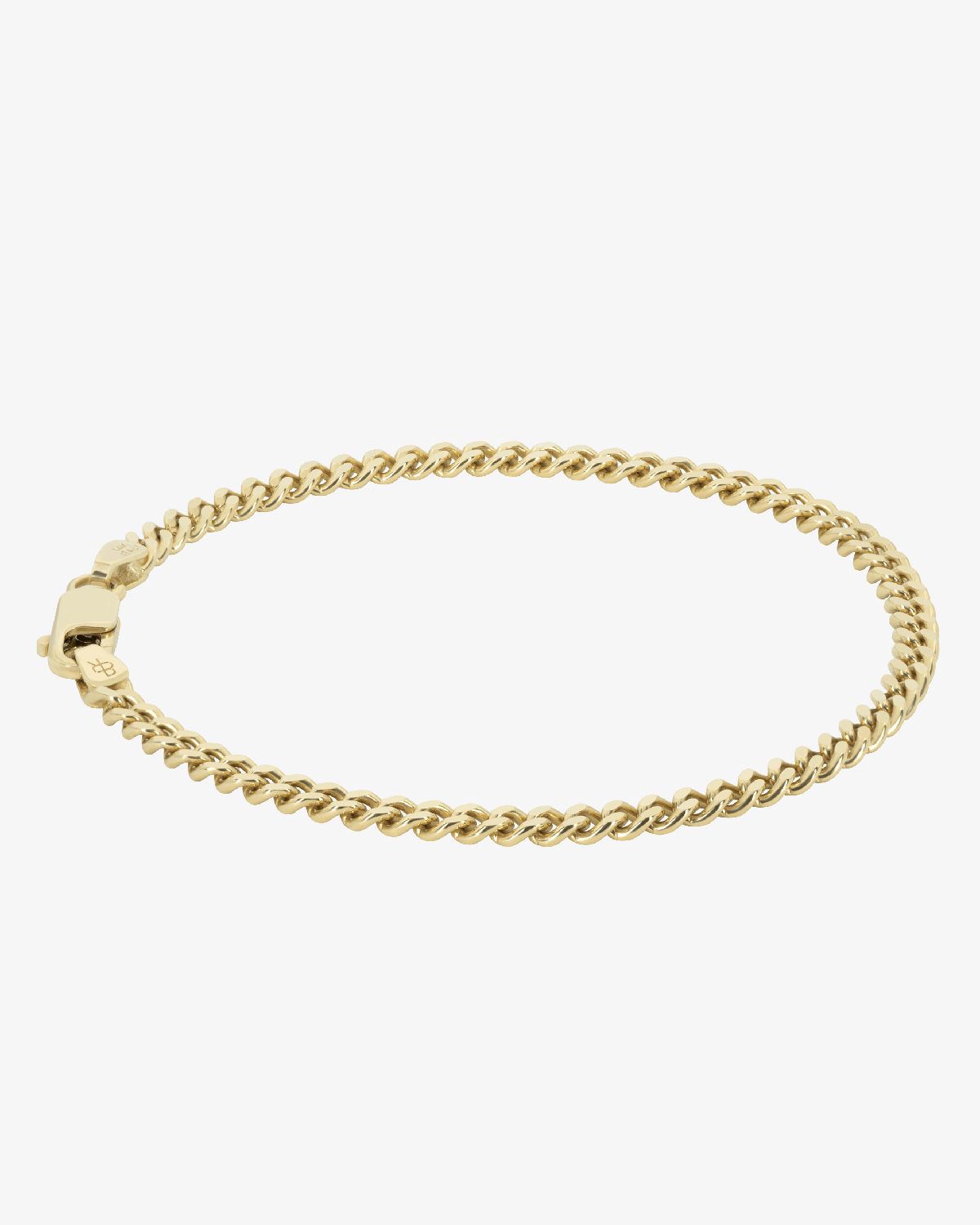 3.2mm Solid Cuban Link Bracelet