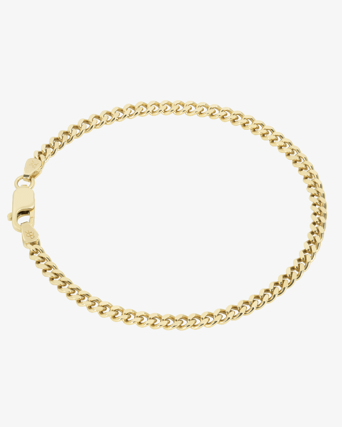 3.2mm Solid Cuban Link Bracelet