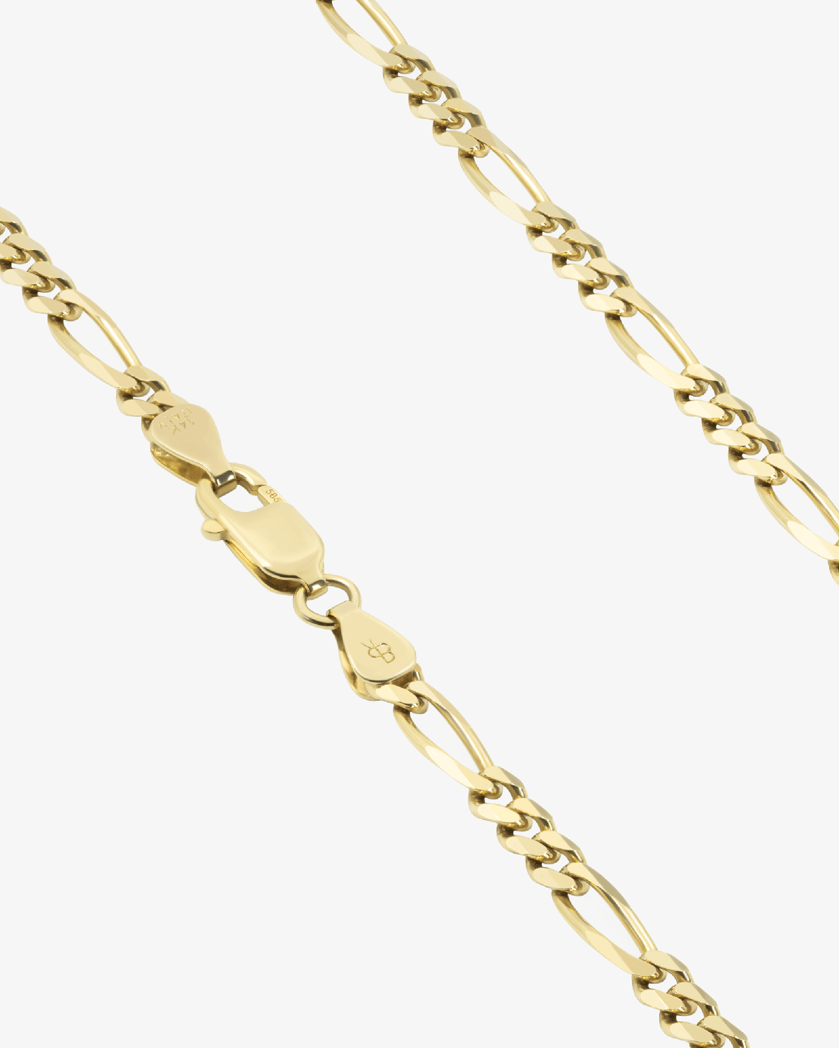 3.4mm Solid Figaro Chain