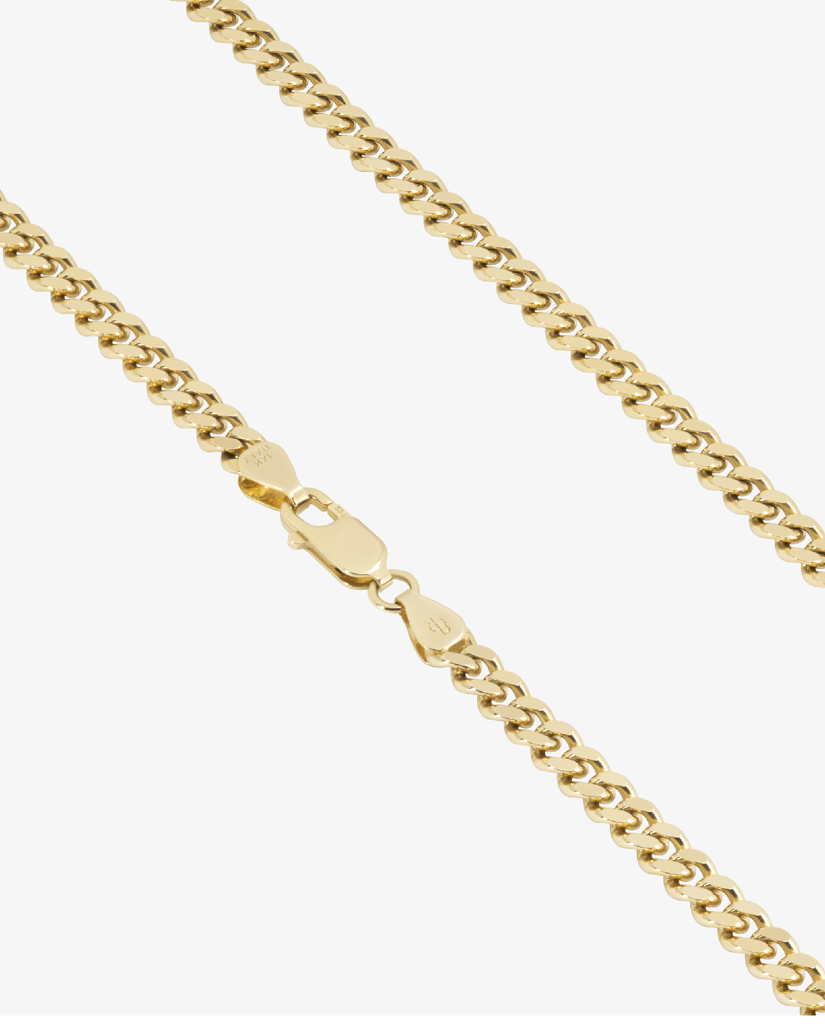 4.2mm Solid Cuban Link Chain