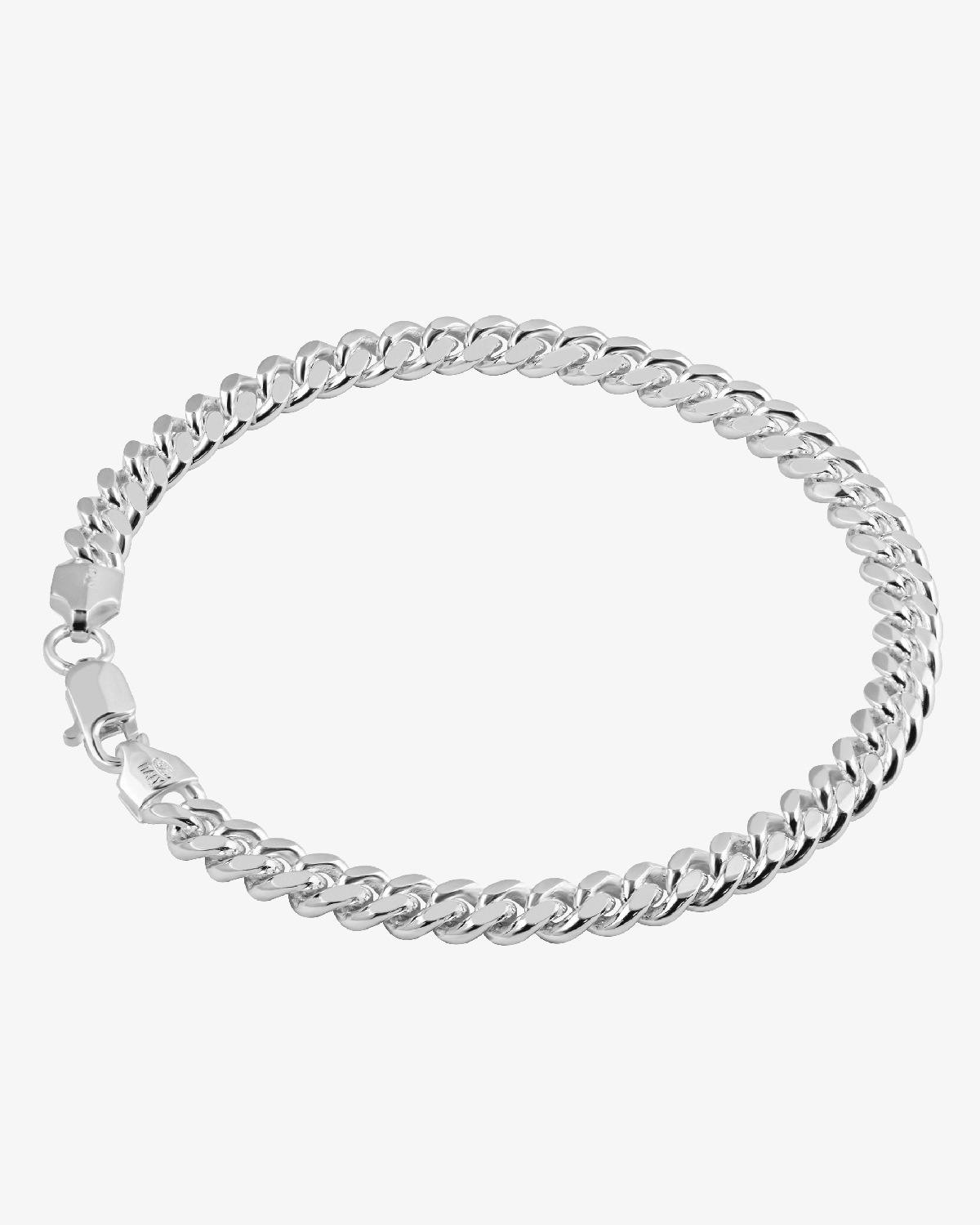 5.5mm Solid Cuban Link Bracelet