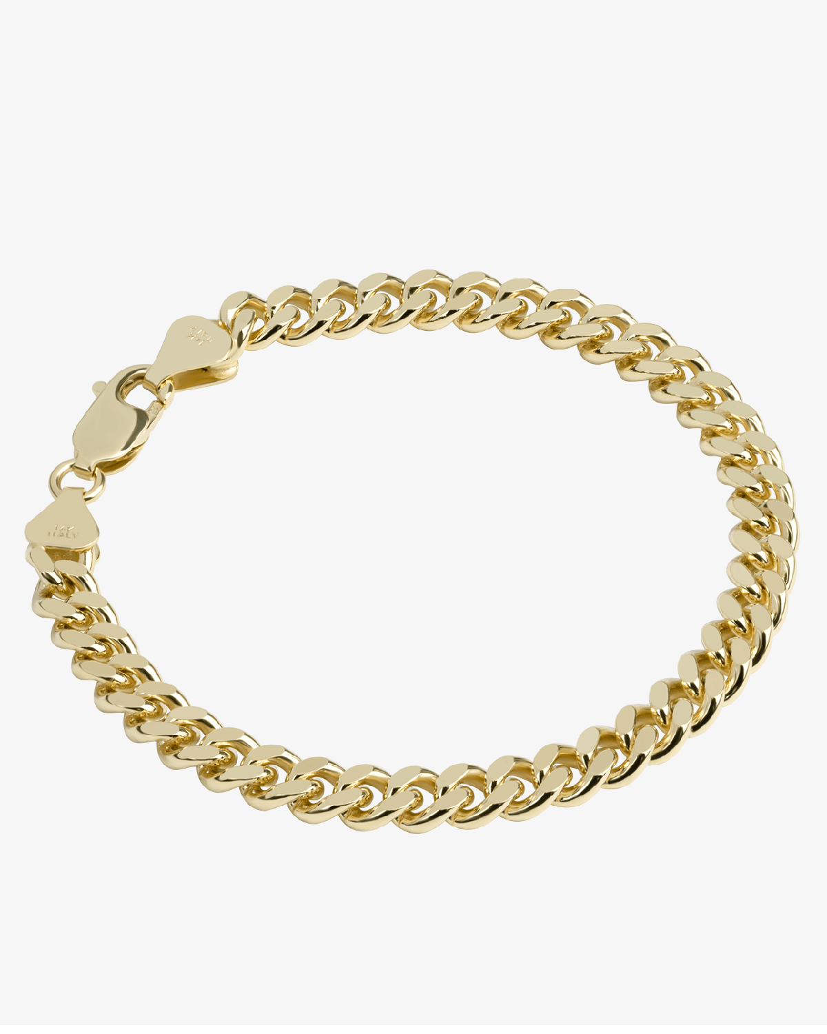 5.6mm Solid Cuban Link Bracelet