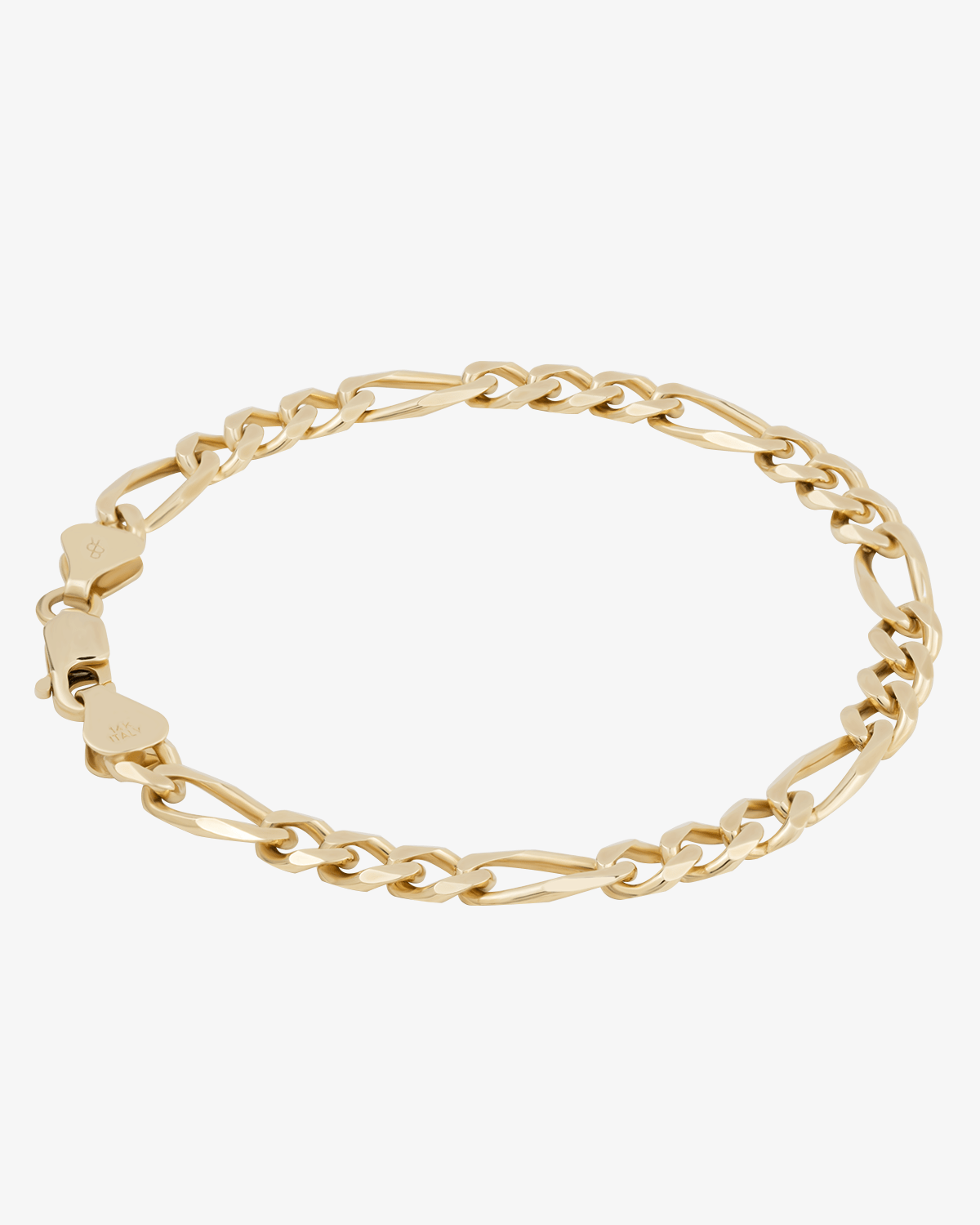 5.65mm Solid Figaro Bracelet