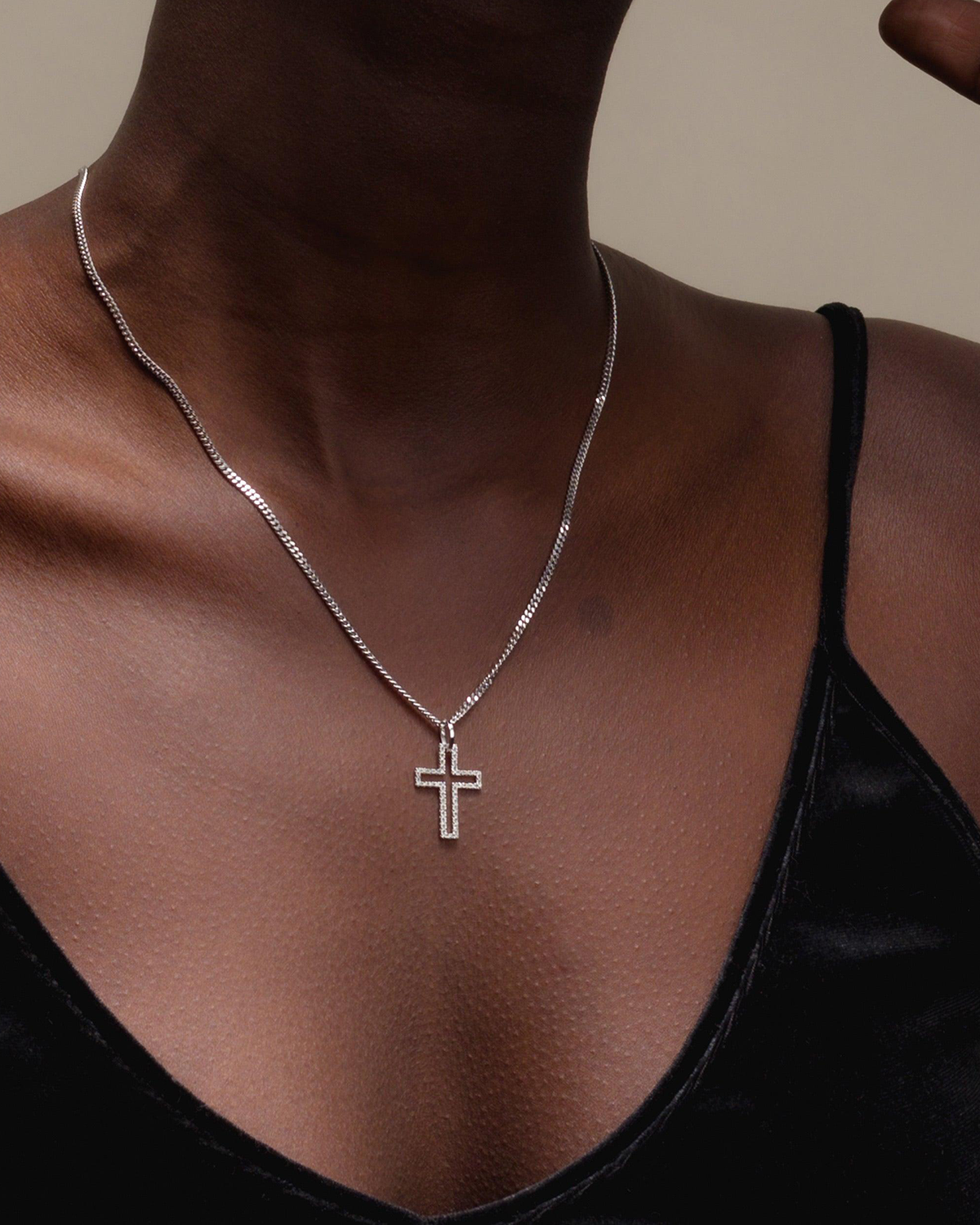 Open Cross Pendant