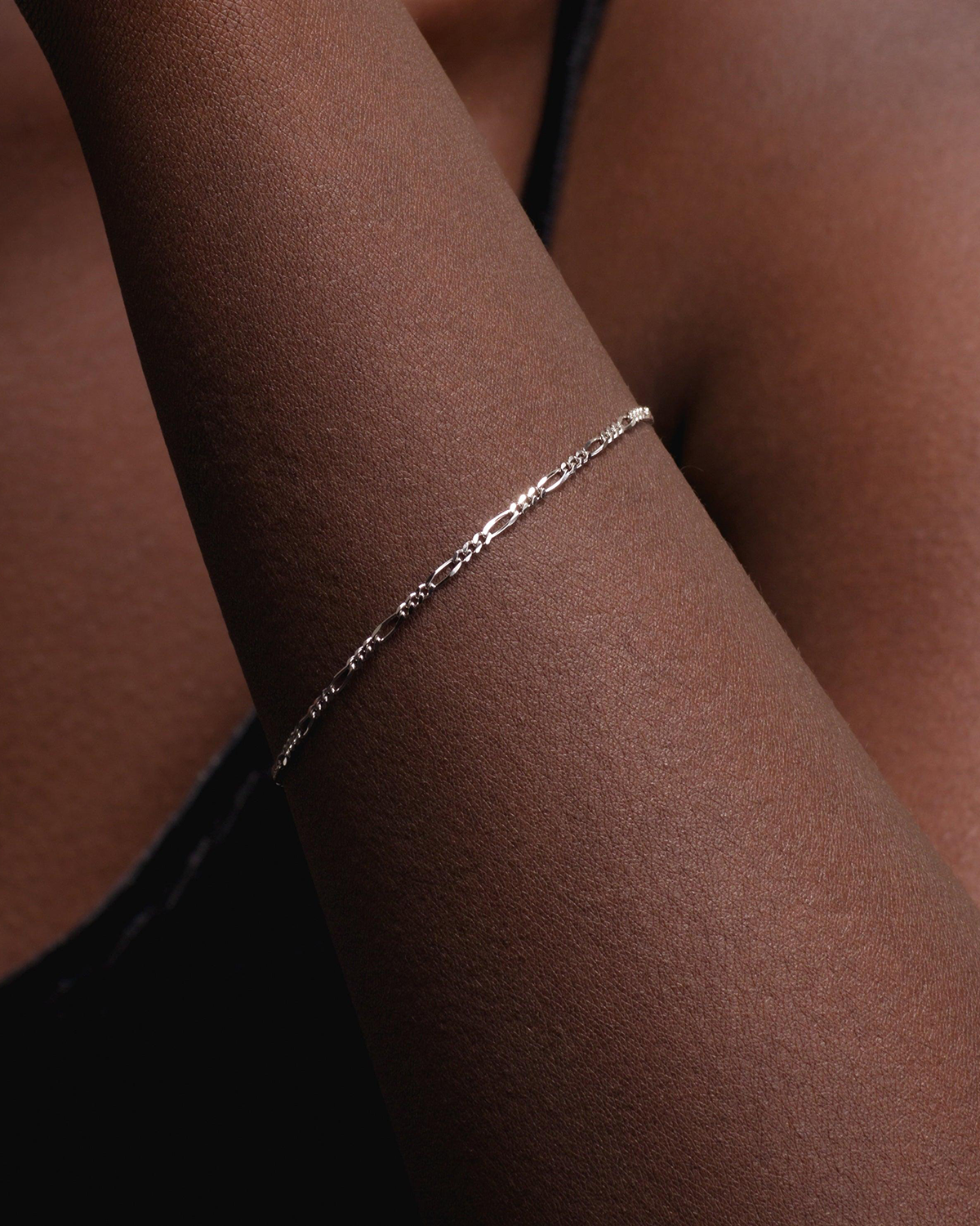 1.8mm Solid Figaro Bracelet