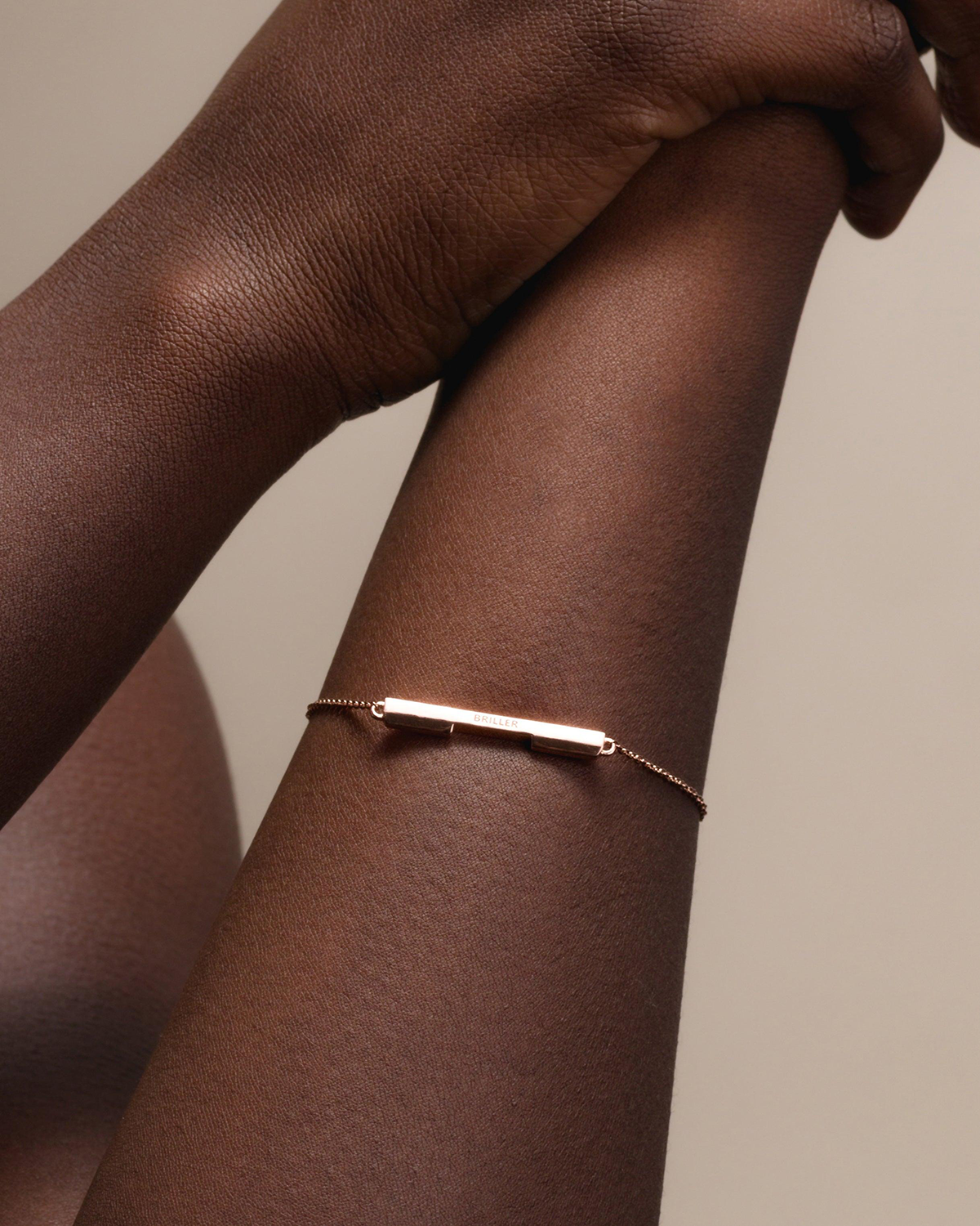 Bar Bracelet In 14K Rose Gold