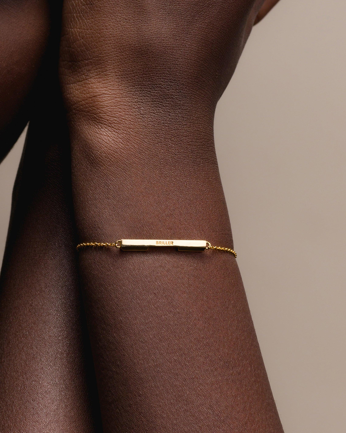 Bar Bracelet In 14K Yellow Gold