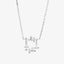 Square Cocktail Necklace In 18K White Gold With Diamonds