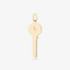 Key Pendant In 14K Yellow Gold With Diamonds
