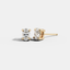 Lab Grown Diamond Oval Solitaire Studs 0.66 CTW