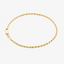 2.6mm Solid Rope Bracelet In 14K Yellow Gold
