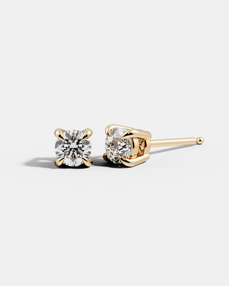 Round Solitaire Studs