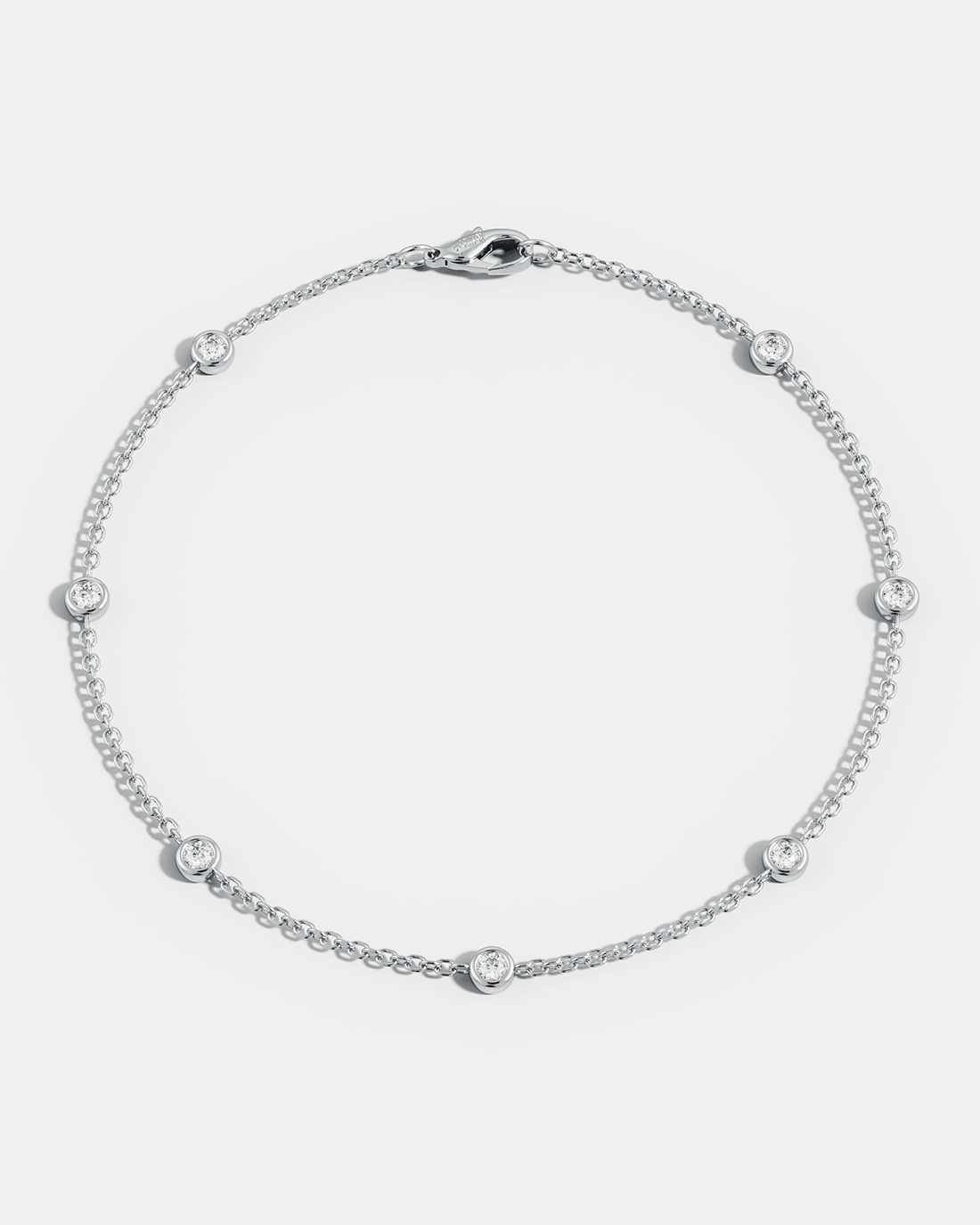 Round Bezel Station Bracelet