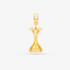 Queen Chess Pendant In 14K Yellow Gold With Diamonds