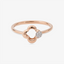 Clover Ring In 18K Rose Gold With Diamonds