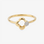 Clover Ring In 18K Yellow Gold With Diamonds