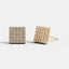 Lab Grown Pavé Square Studs