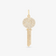 Key Pendant In 14K Yellow Gold With Diamonds