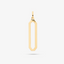 Long Open Octagon Pendant In 14K Yellow Gold