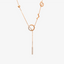 Love Necklace In 18K Rose Gold With Diamonds