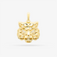 Tiger Pendant In 14K Yellow Gold With Diamonds