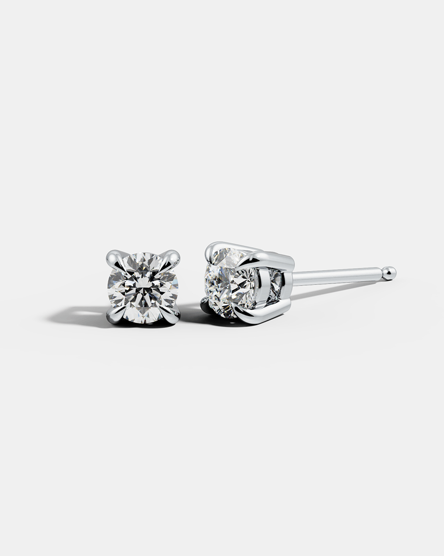 Round Solitaire Studs