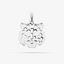 Tiger Pendant In 14K White Gold With Diamonds