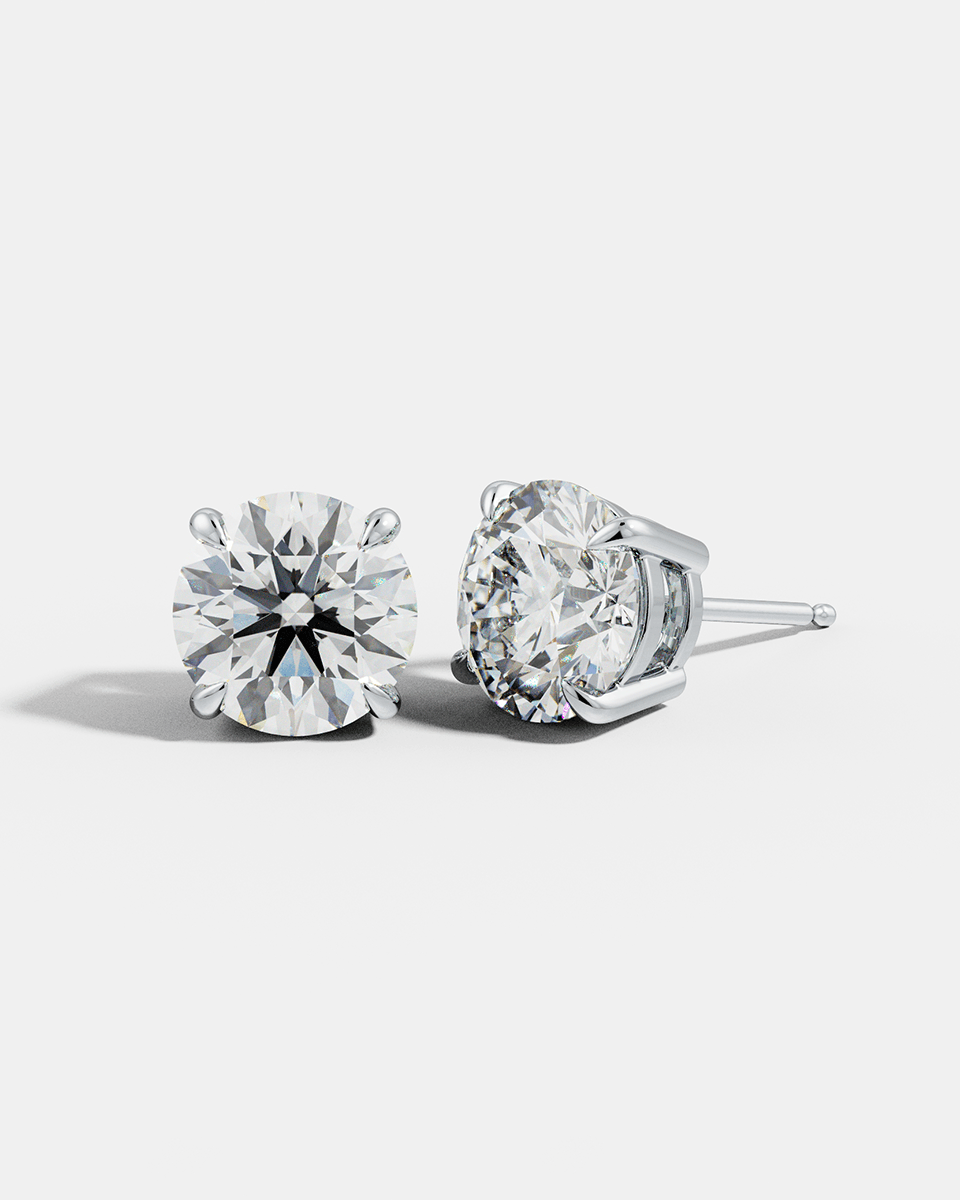 Round Solitaire Studs