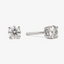 1 Carat Diamond Stud Earrings In 14K White Gold